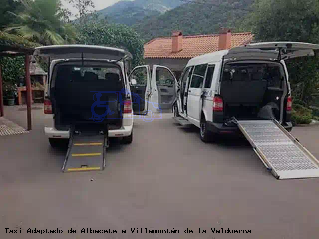 Taxi accesible de Villamontán de la Valduerna a Albacete